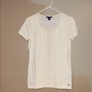 Tommy Hilfiger White Detailed Top